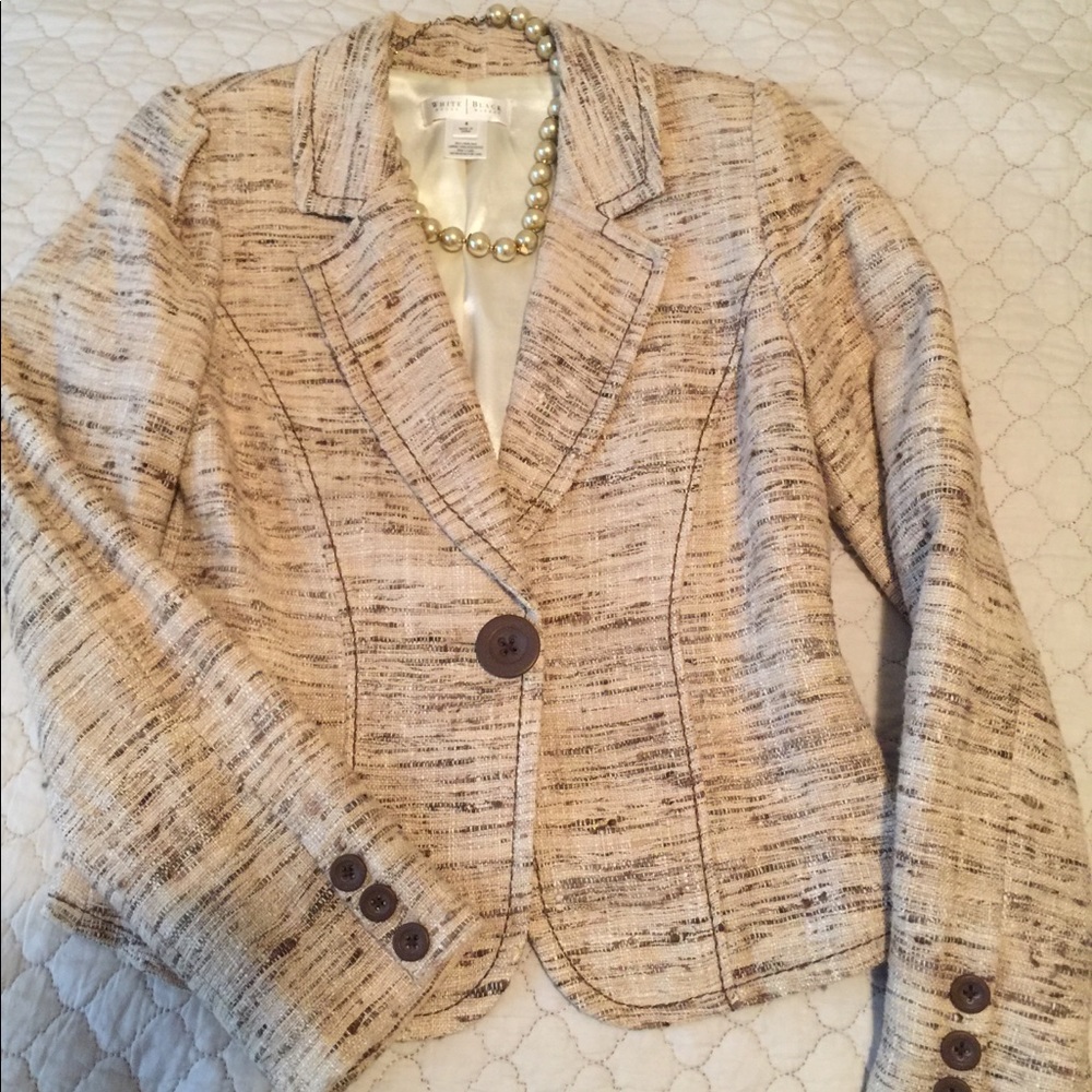WHBM silk blazer size 6.